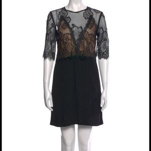 Sandro Black Lace Dress